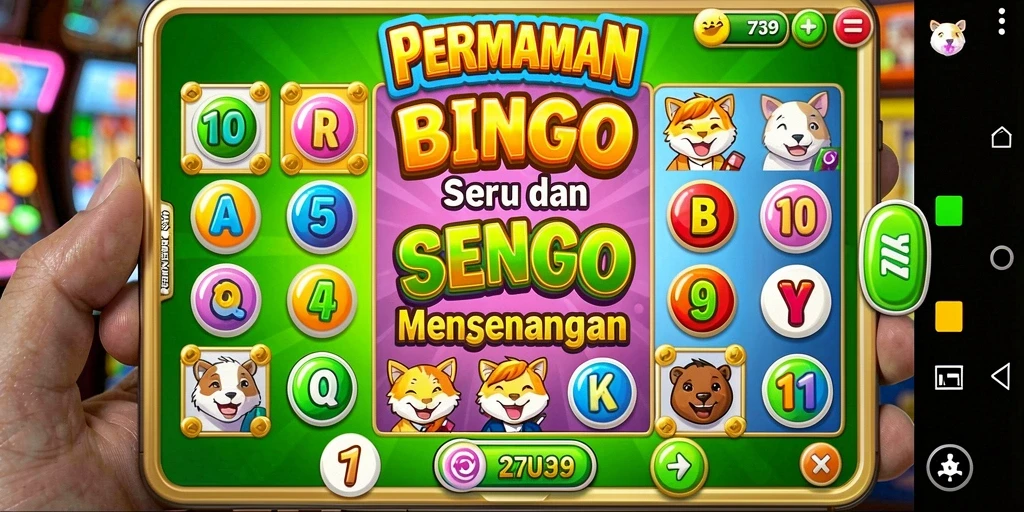 Tampilan gameplay seru dari permainan Bingo 2739.
