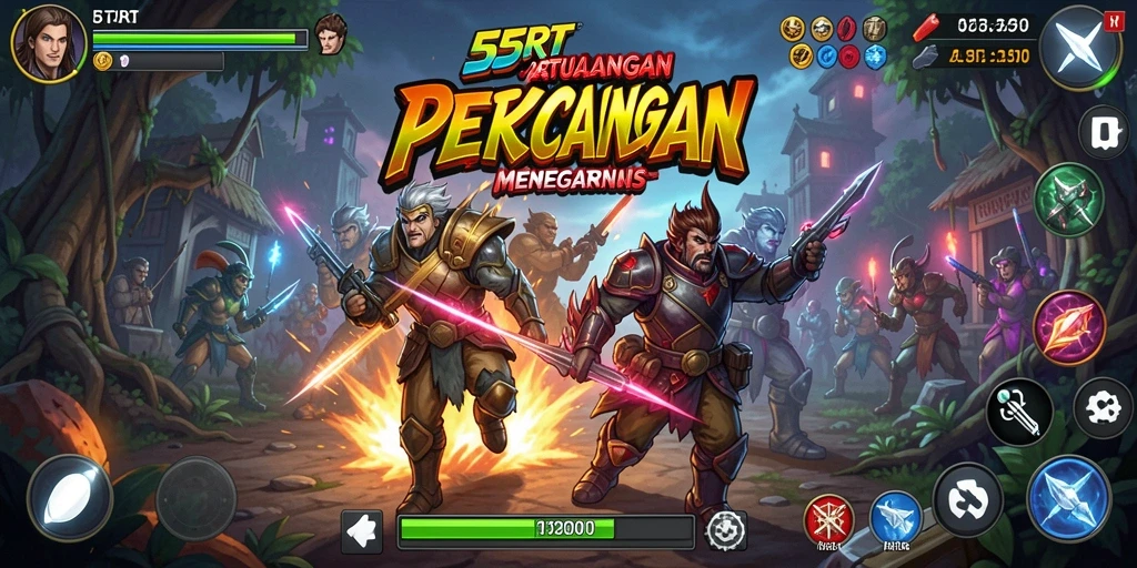 Screenshot gameplay 55RT menunjukkan aksi seru dari permainan Arcade.