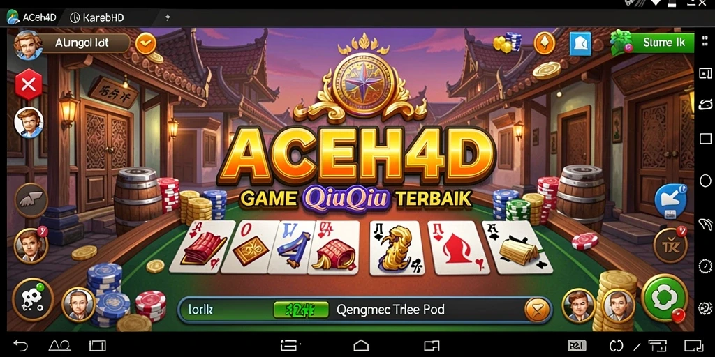 Tampilan gameplay QiuQiu yang mendebarkan di ACEH4D.