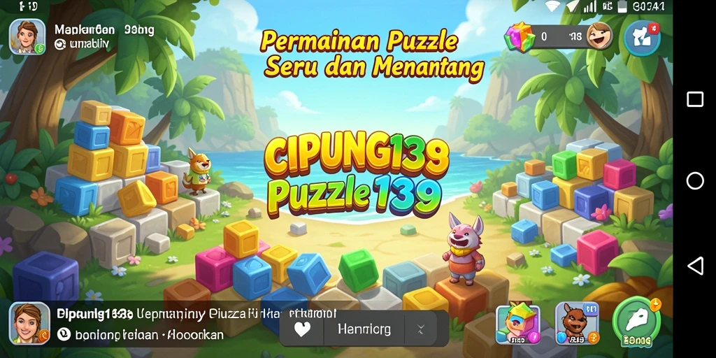 Gambar tampilan permainan <strong>CIPUNG138</strong> dengan menampilkan teka-teki yang menarik.