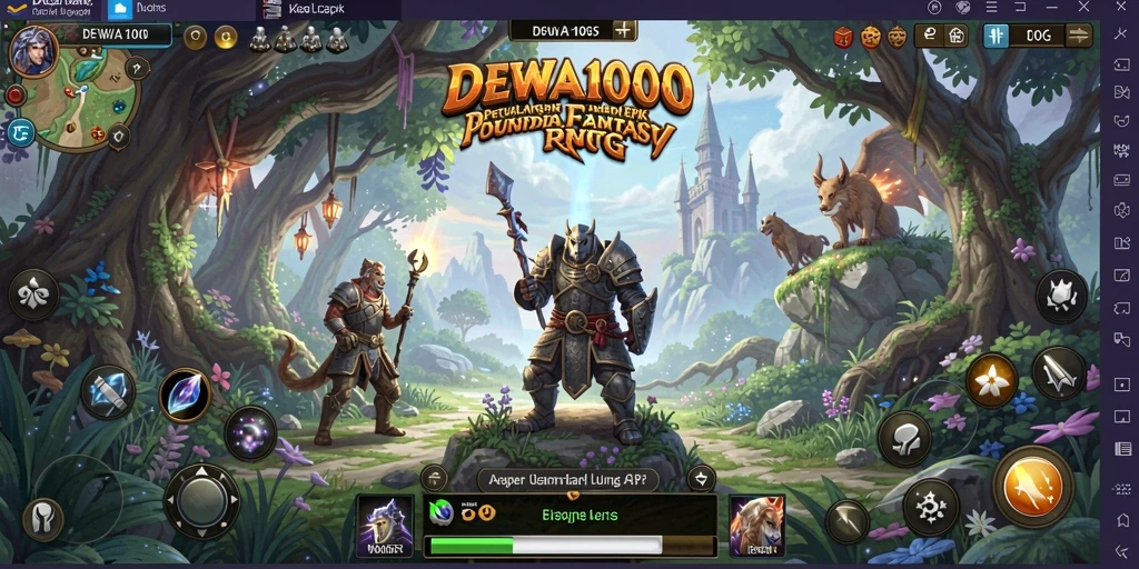 Tampilan gameplay DEWA1000 yang menakjubkan dan penuh aksi seru.