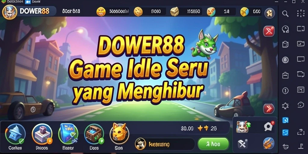 Tampilan menarik dari gameplay DOWER88 dengan elemen Idle yang seru.