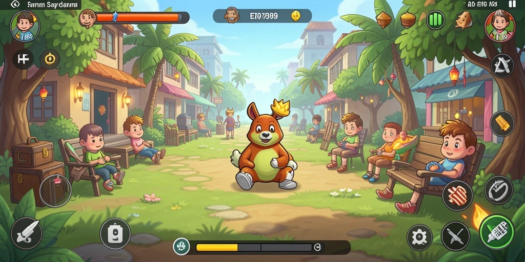 Tampilan gameplay EE789 yang mengasyikkan dan penuh warna.