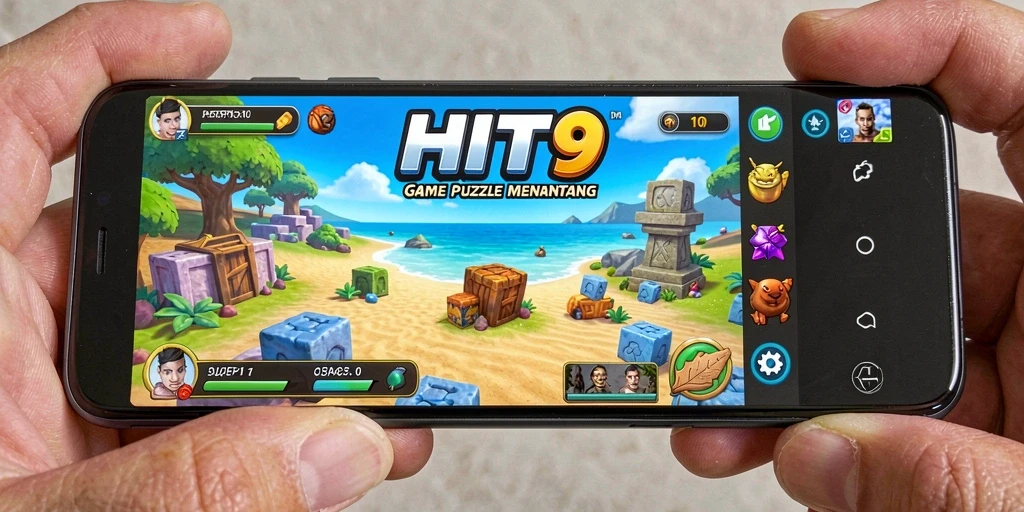 Screenshot utama HIT9 menampilkan gameplay Puzzle yang menarik dan menantang.