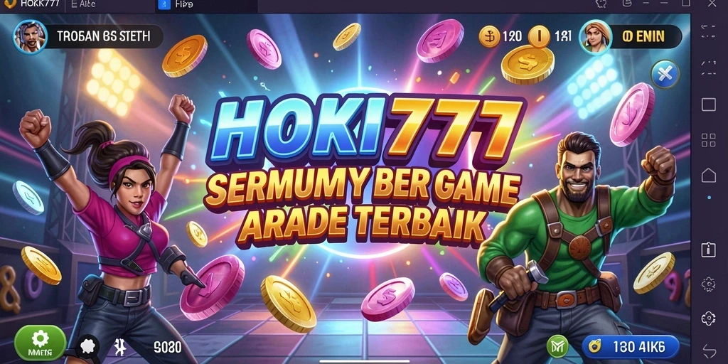 Screenshot utama HOKI777 menampilkan aksi seru gameplay arcade.