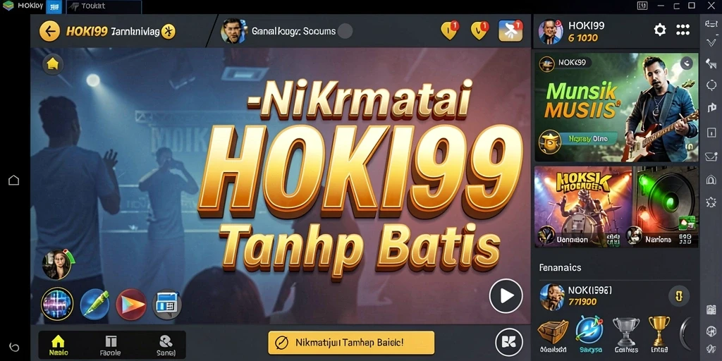Screenshot game HOKI99 menampilkan pengalaman bermain musik yang menarik.