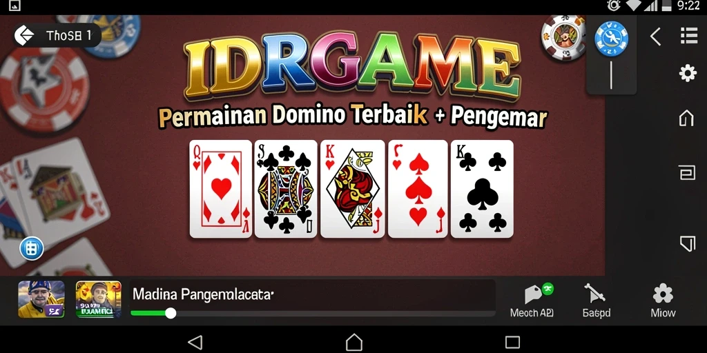 Tangkapan layar permainan IDRGAME yang menampilkan keseruan bermain Domino.