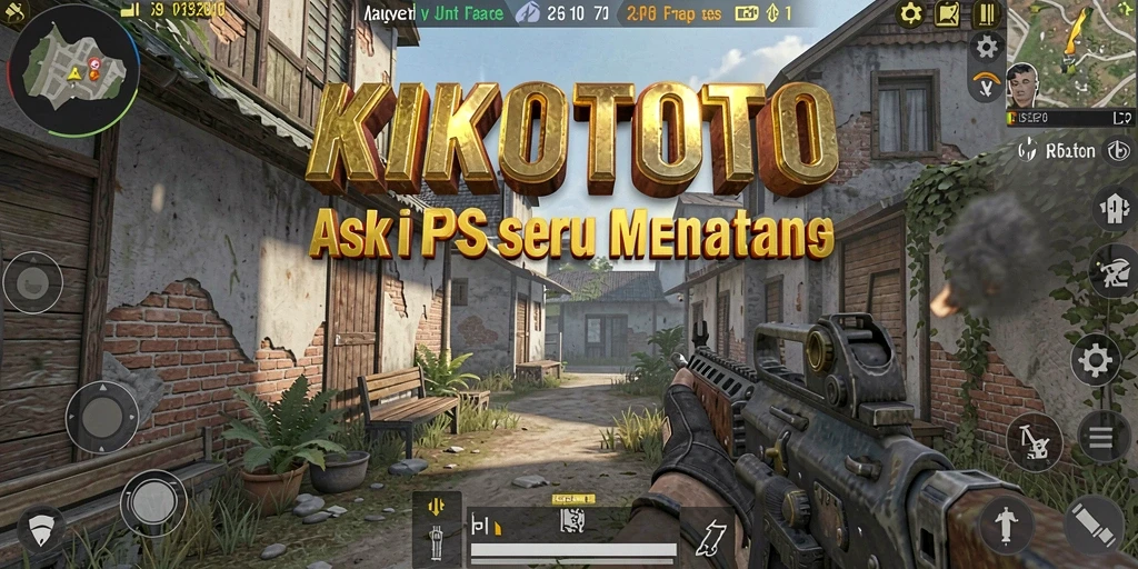 Screenshot gameplay KIKOTOTO dengan aksi tembak-menembak yang seru.