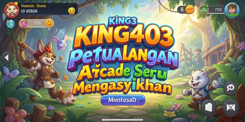 Tampilan gameplay seru dari permainan KING403 di dunia Arcade.