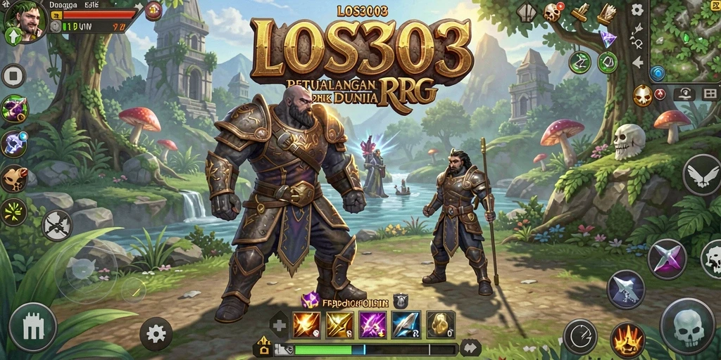 Tampilan gameplay RPG yang mendalam dan menakjubkan.