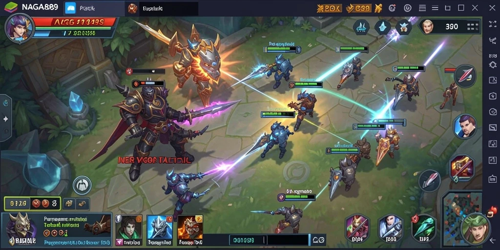Screenshot gameplay <strong>NAGA889</strong> menampilkan aksi strategi yang mendebarkan.