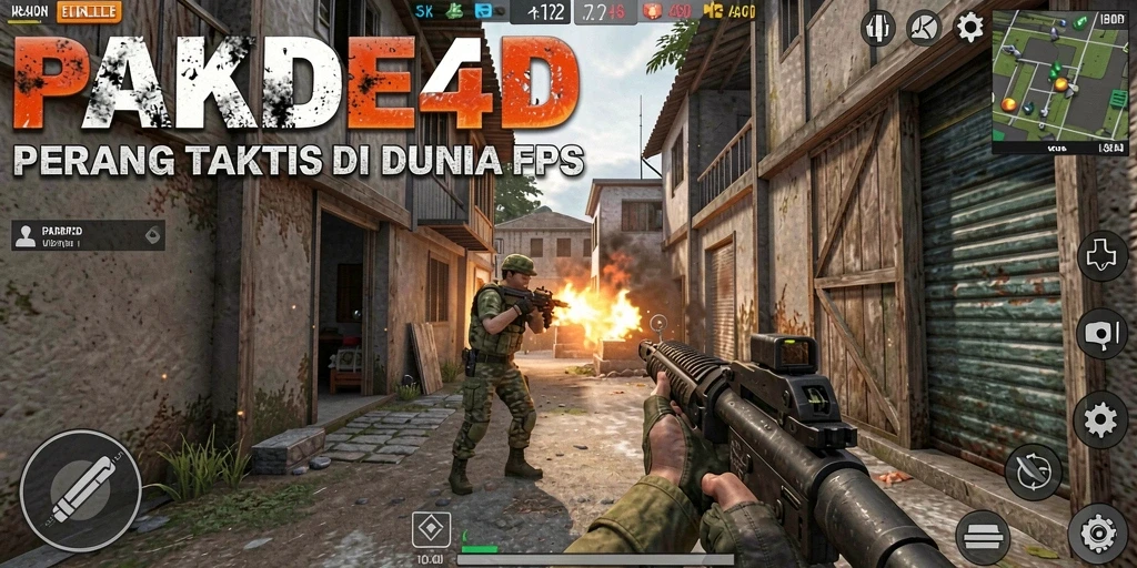 Gameplay seru dalam PAKDE4D menunjukkan pertempuran taktis yang mendebarkan.