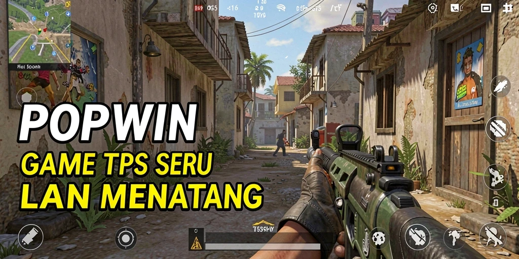 Tampilan gameplay POPWIN yang intens dan mendebarkan.