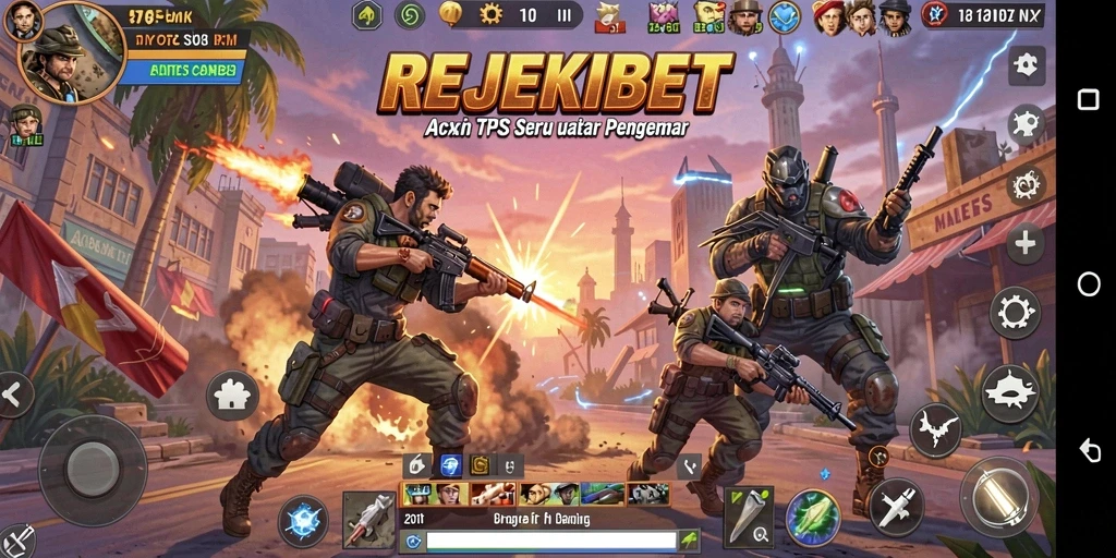 Screenshot utama dari gameplay TPS yang menegangkan di REJEKIBET.