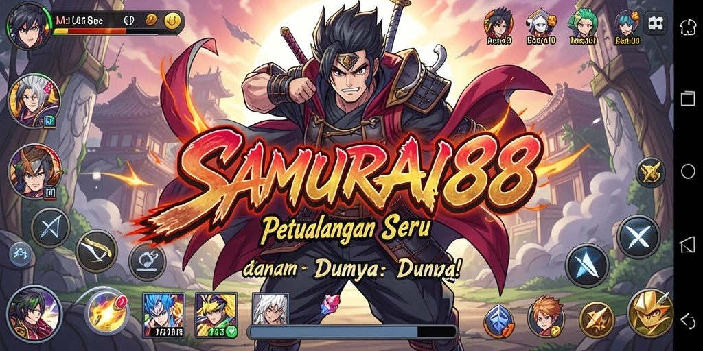 Tampilan gameplay yang seru dan berkualitas dalam <strong>SAMURAI88</strong>.