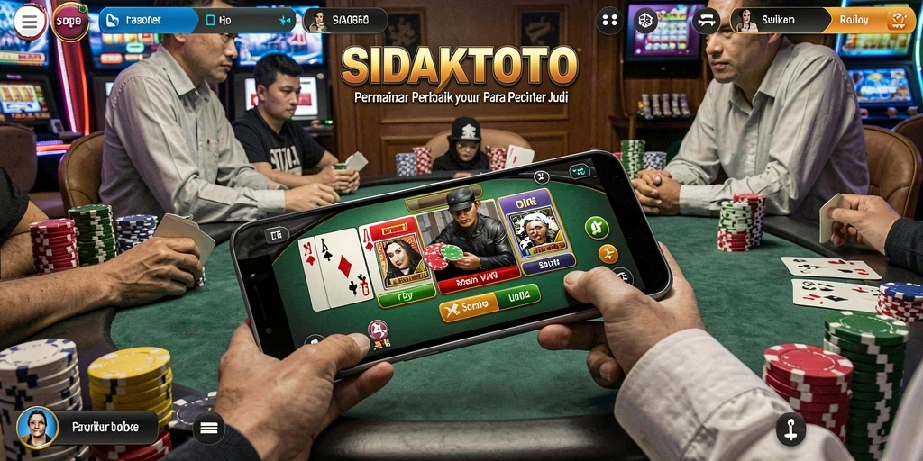 Tampilan gameplay seru dari SIDAKTOTO yang menampilkan poker.