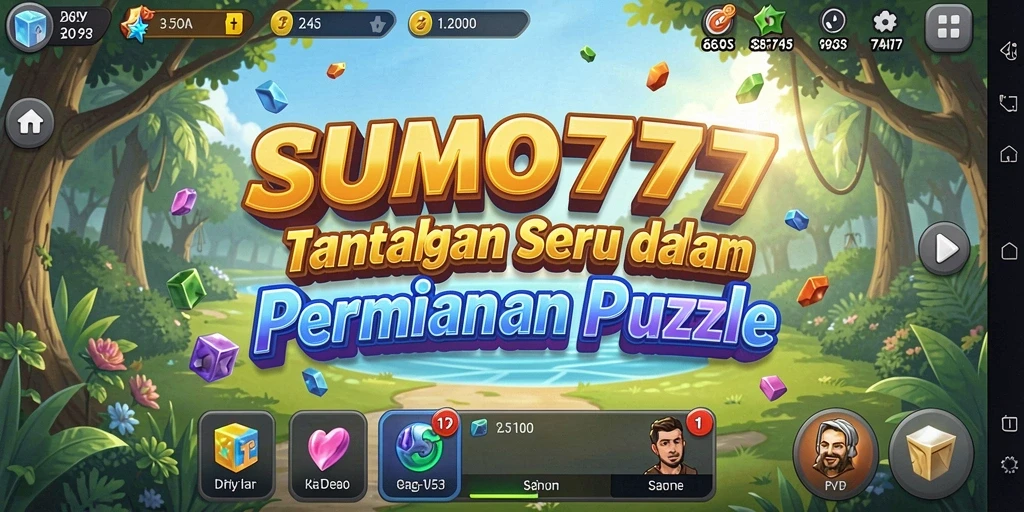 Tampilan gameplay seru dari SUMO777 yang menantang strategis.