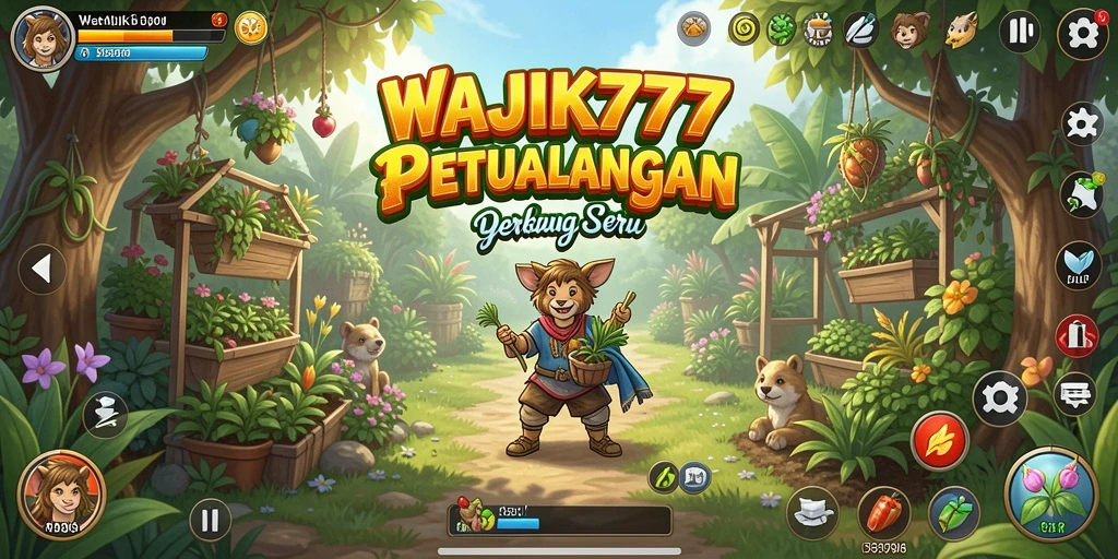 Gameplay WAJIK777 menunjukkan keseruan bertani dengan beragam tanaman.