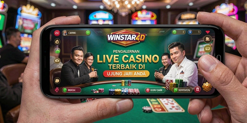 Tampilan gameplay Live Casino yang menakjubkan di WINSTAR4D.
