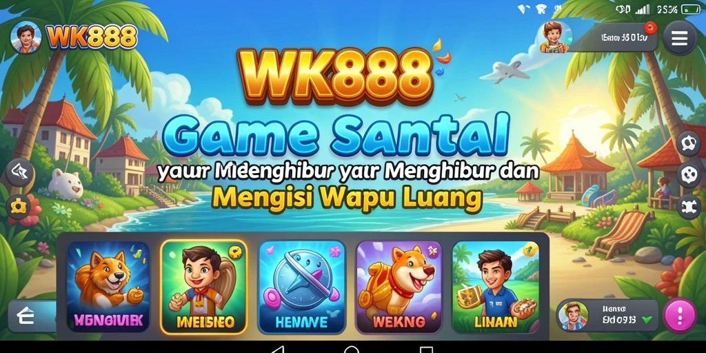 Screenshot utama WK888 menampilkan aksi gameplay menyenangkan dan menantang.