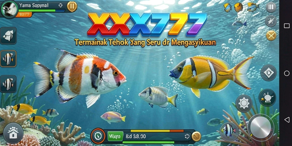 Gameplay seru XXX777 dengan grafis ikan yang memukau.